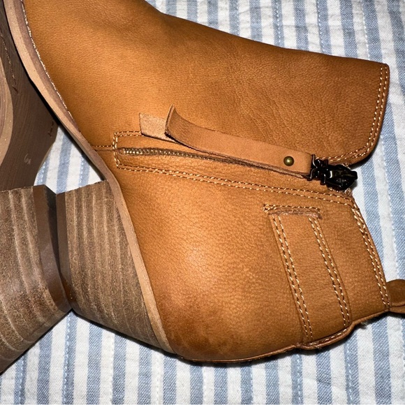 SAM EDELMAN Neena Brown Leather Point-Toe Ankle Boots 6.5 - Picture 8 of 15